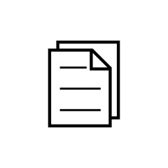 Paper icon vector symbol illustration