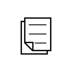 Paper icon vector symbol illustration