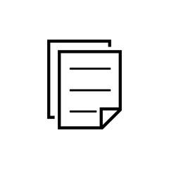 Paper icon vector symbol illustration
