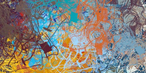 Retro style oil drawing. 2d illustration. Texture backdrop painting. Creative chaos structure element.