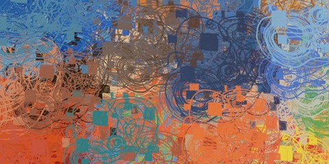 Canvas painting. Colorful background texture. 2d illustration. Texture backdrop. Creative chaos structure element.