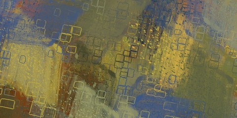 Handmade surreal abstract pattern. Modern artistic canvas. 2d illustration. Texture backdrop painting. Creative chaos structure element.