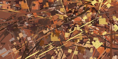 Crazy sketch random pattern. Creative chaos and variety structure. Modern art drawing painting. 2d illustration. Digital texture wallpaper. Artistic sketch draw backdrop material. 