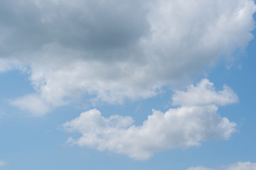 Sky with white clouds.