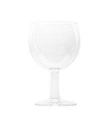 Empty glass isolated on a white background.