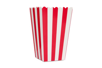 red stripe popcorn box