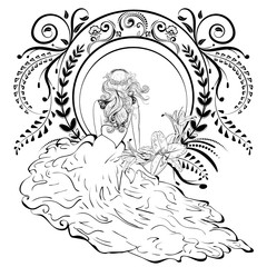 Art nouveau bride