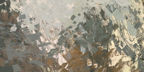 Handmade surreal abstract pattern. Modern artistic canvas. 2d illustration. Texture backdrop painting. Creative chaos structure element.