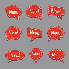 advertising colorful stickers