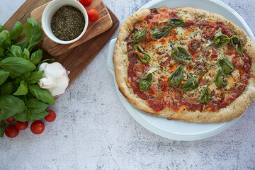 pizza, food, cheese, italian, tomato, meal, dinner, baked, delicious, mozzarella, isolated, crust, snack, pepper, vegetable, pepperoni, basil, tasty, red, restaurant, white, gourmet, lunch, ham, cuisi