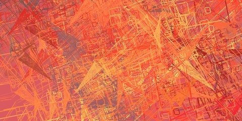 Digital sketch on colorful wall. 2d illustration. Texture backdrop painting. Creative chaos structure element.