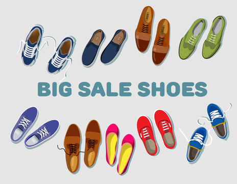 Sale on footwear store