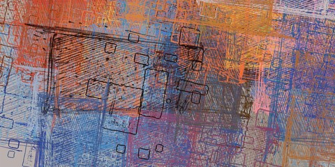 Canvas painting. Colorful background texture. 2d illustration. Texture backdrop. Creative chaos structure element.