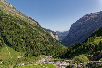 Fototapeta na wymiar Paysage des Alpes Suisses
