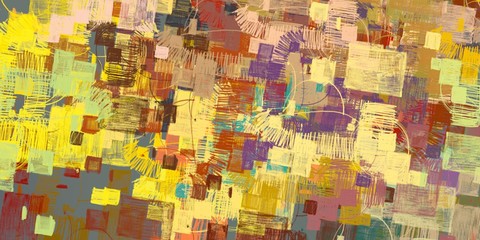 Crazy sketch random pattern. Creative chaos and variety structure. Modern art drawing painting. 2d illustration. Digital texture wallpaper. Artistic sketch draw backdrop material. 