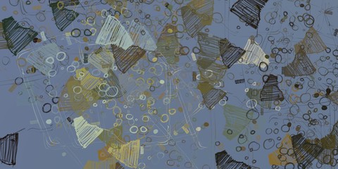 Crazy sketch random pattern. Creative chaos and variety structure. Modern art drawing painting. 2d illustration. Digital texture wallpaper. Artistic sketch draw backdrop material.