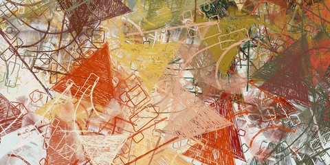 Crazy sketch random pattern. Creative chaos and variety structure. Modern art drawing painting. 2d illustration. Digital texture wallpaper. Artistic sketch draw backdrop material.