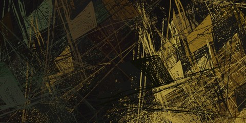 Crazy sketch random pattern. Creative chaos and variety structure. Modern art drawing painting. 2d illustration. Digital texture wallpaper. Artistic sketch draw backdrop material.