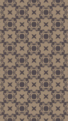 Ornate geometric pattern and two-tone abstract background