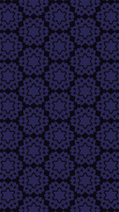 Ornate geometric pattern and two-tone abstract background