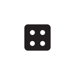 Dice icon graphic design template vector