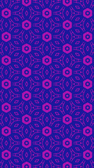 Ornate geometric pattern and two-tone abstract background