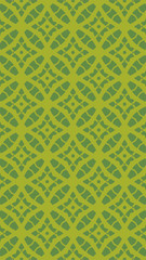 Ornate geometric pattern and two-tone abstract background