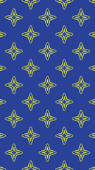 Ornate geometric pattern and two-tone abstract background