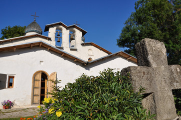 Church of the Intercession and the Nativity of the virgin with a breakthrough-Orthodox Church, a...
