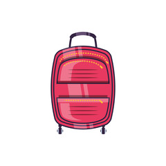 travel suitcase equipment isolated icon