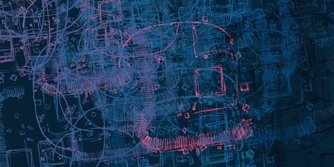 Canvas painting. Colorful background texture. 2d illustration. Texture backdrop. Creative chaos structure element.