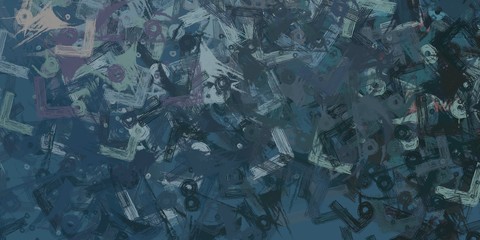 Canvas painting. Colorful background texture. 2d illustration. Texture backdrop. Creative chaos structure element.