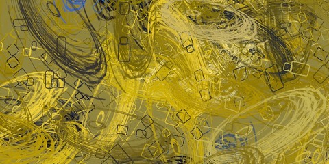 Fototapeta premium Canvas painting. Colorful background texture. 2d illustration. Texture backdrop. Creative chaos structure element.