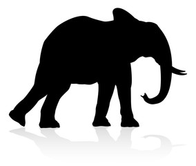 An elephant safari animal silhouette © Christos Georghiou