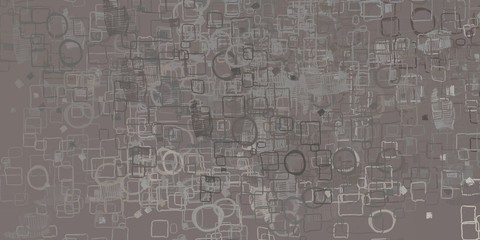 Digital sketch on colorful wall. 2d illustration. Texture backdrop painting. Creative chaos structure element.