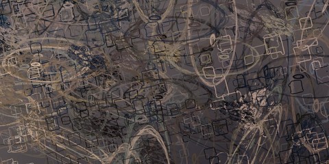 Handmade surreal abstract pattern. Modern artistic canvas. 2d illustration. Texture backdrop painting. Creative chaos structure element.