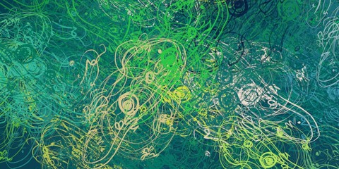 Handmade surreal abstract pattern. Modern artistic canvas. 2d illustration. Texture backdrop painting. Creative chaos structure element.