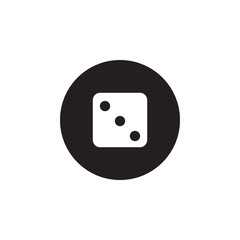 Dice icon graphic design template vector