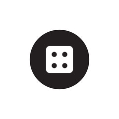 Dice icon graphic design template vector