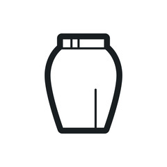 skirt vector icon