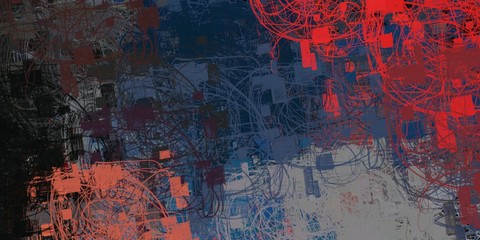 Modern art. Artistic brush. Oil painting. 2d illustration. Texture backdrop. Creative chaos structure element.