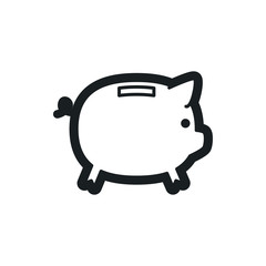 piggy bank vector icon