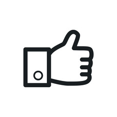finger up vector icon
