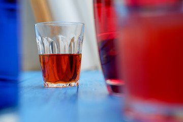 colorful summer alcoholic drinks