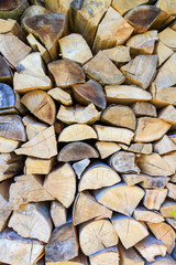 Picture of logs stacked on pile..