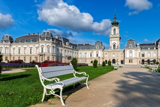 Famous Hungarian castle in a town Keszthely