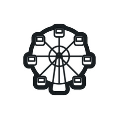 ferris wheel vector icon
