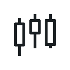 japanese candle vector icon