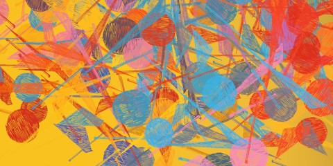 Brush painting. Artistic canvas. Oil art. 2d illustration. Texture backdrop. Creative chaos structure element.