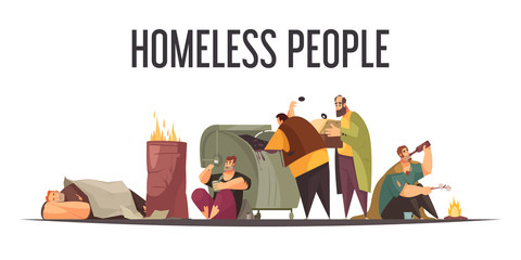 Homeless People Composition 